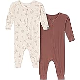 Modern Moments by Gerber unisex-baby Viscose 2-pack Footless Tight Fitting Pajamas