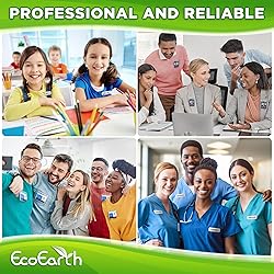 EcoEarth Adhesive Two-Piece Design Name Tag Magnets