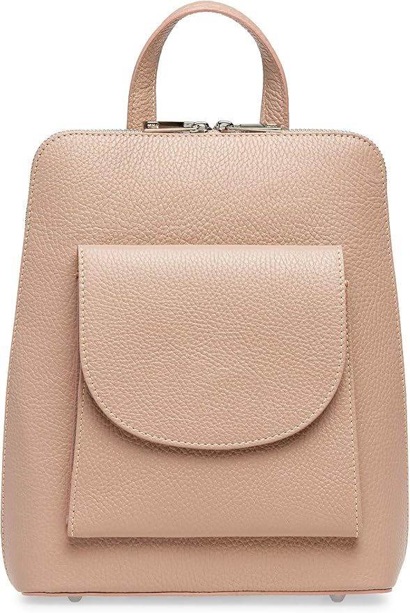 Caspar TL794 eleganter Damen City Rucksack Rucksacktasche aus echtem