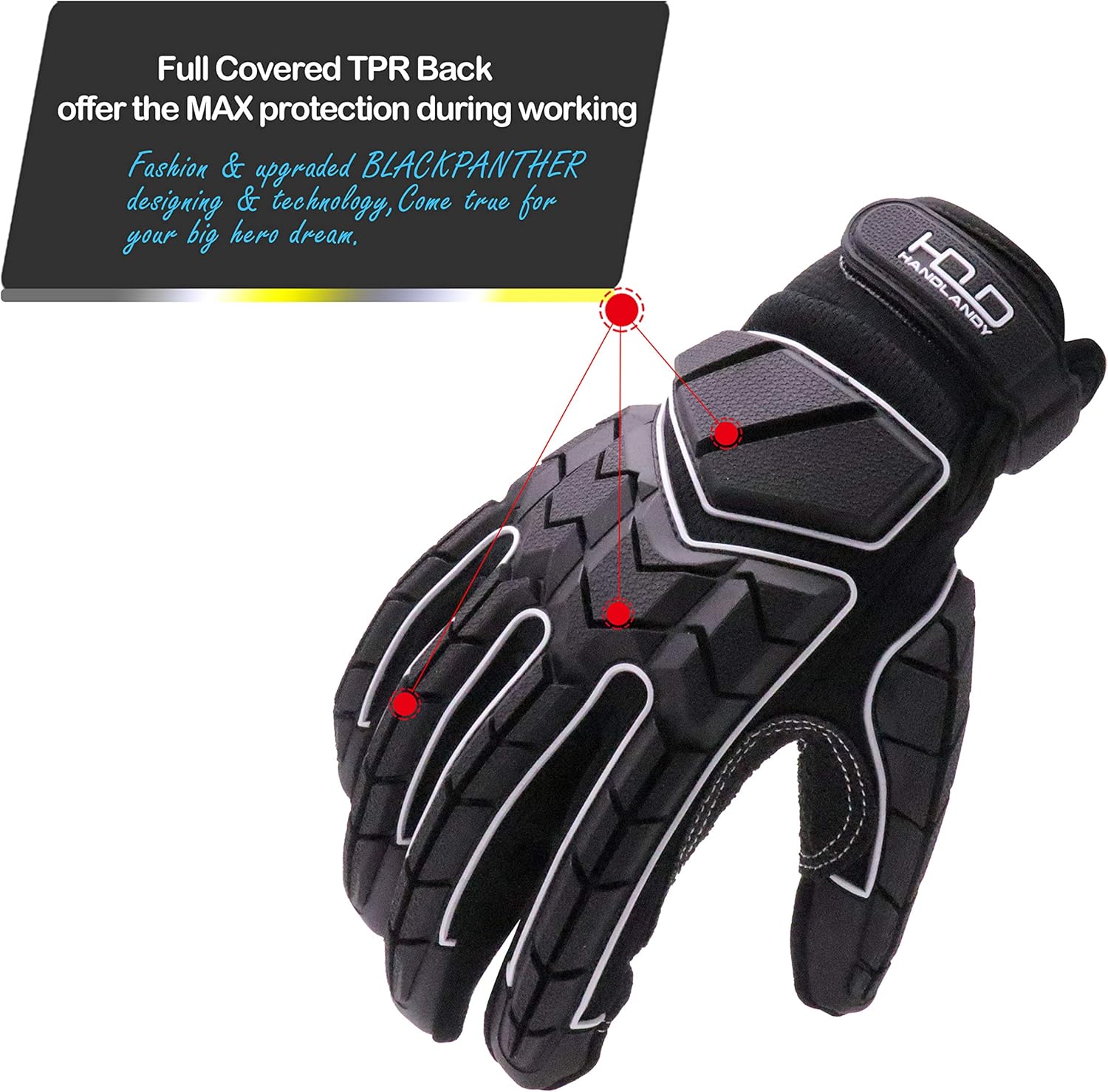 Heavy Duty Mechanic Glove,Premium Padded Rigger Glove,Antivibration