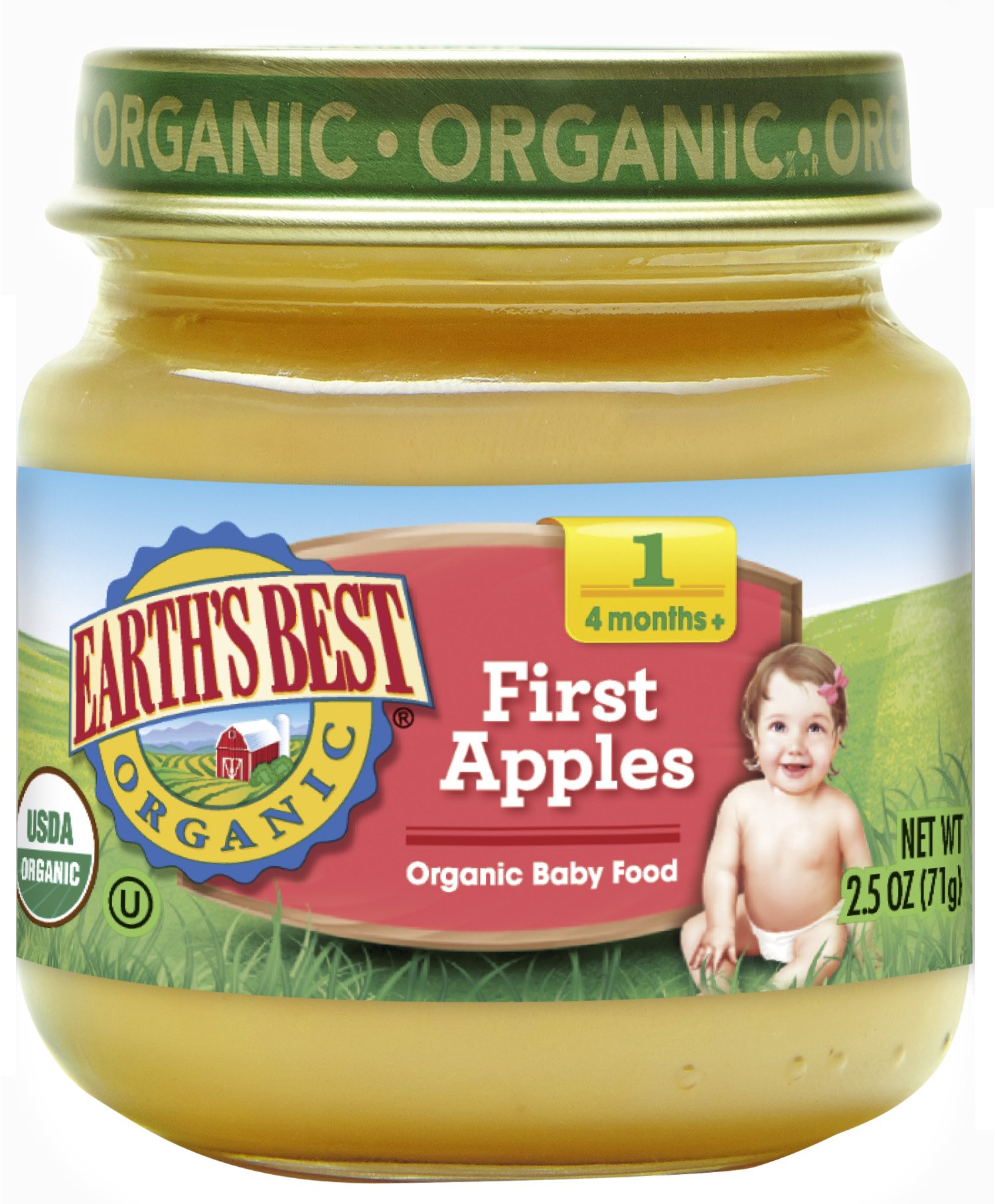 Earth's Best Organic Stage 1 Baby Food, First Peas, 2.5 oz. Jar Grocery & Gourmet Food