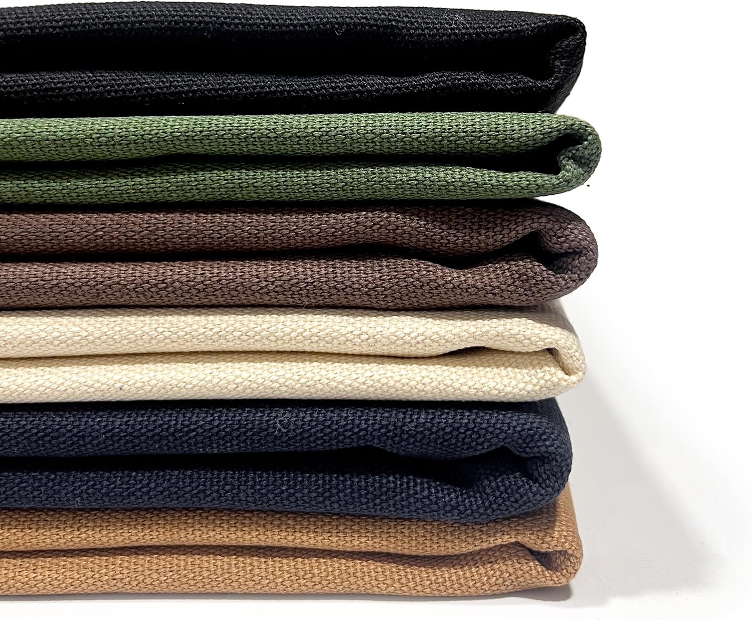Widarms 100% Cotton Canvas Fabric by The Yard, 59" 12oz Natural Duck Canvas Fabric for Crafts, Handmade Home Decor, Sewing DIY Cloth, Embroidery (Brown, Cut by The Yard)