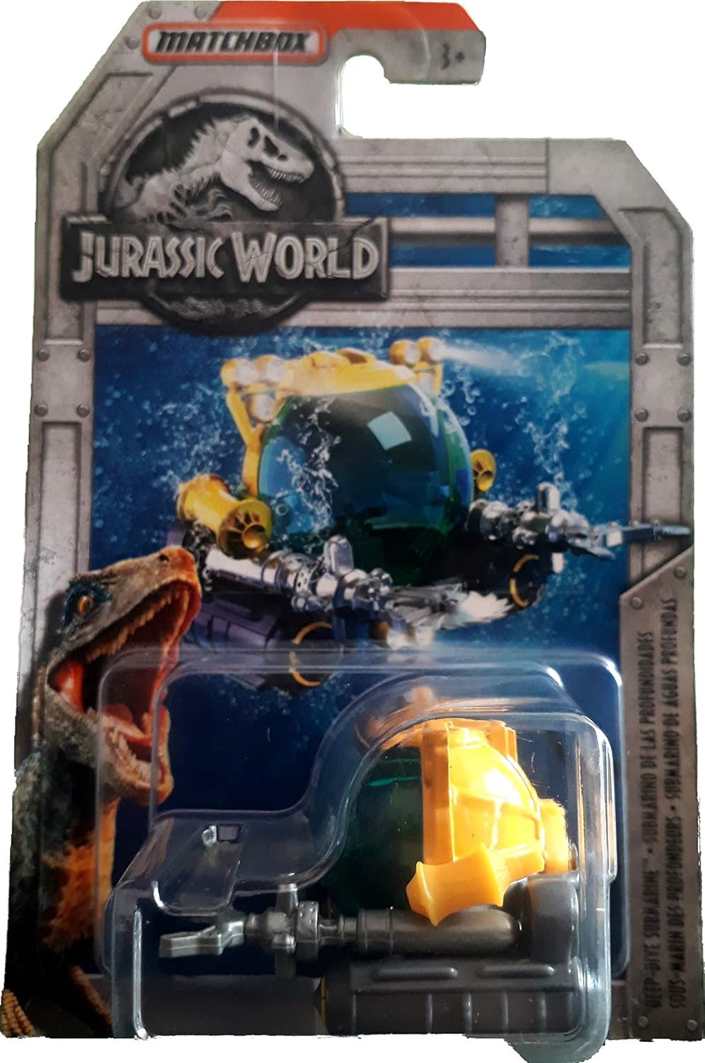 matchbox jurassic world deep dive submarine