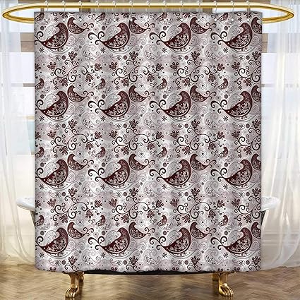 Amazon Com Anhounine Paisley Shower Curtain Collection By