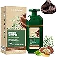 SHIHUANUO Hair Dye Shampoo 3 in 1 for Gray Hair Coverage, Herbal Ingredients Natural Shampoo Hair Dye for Women & Men/Ammonia-Free 520ml(Dark Brown)