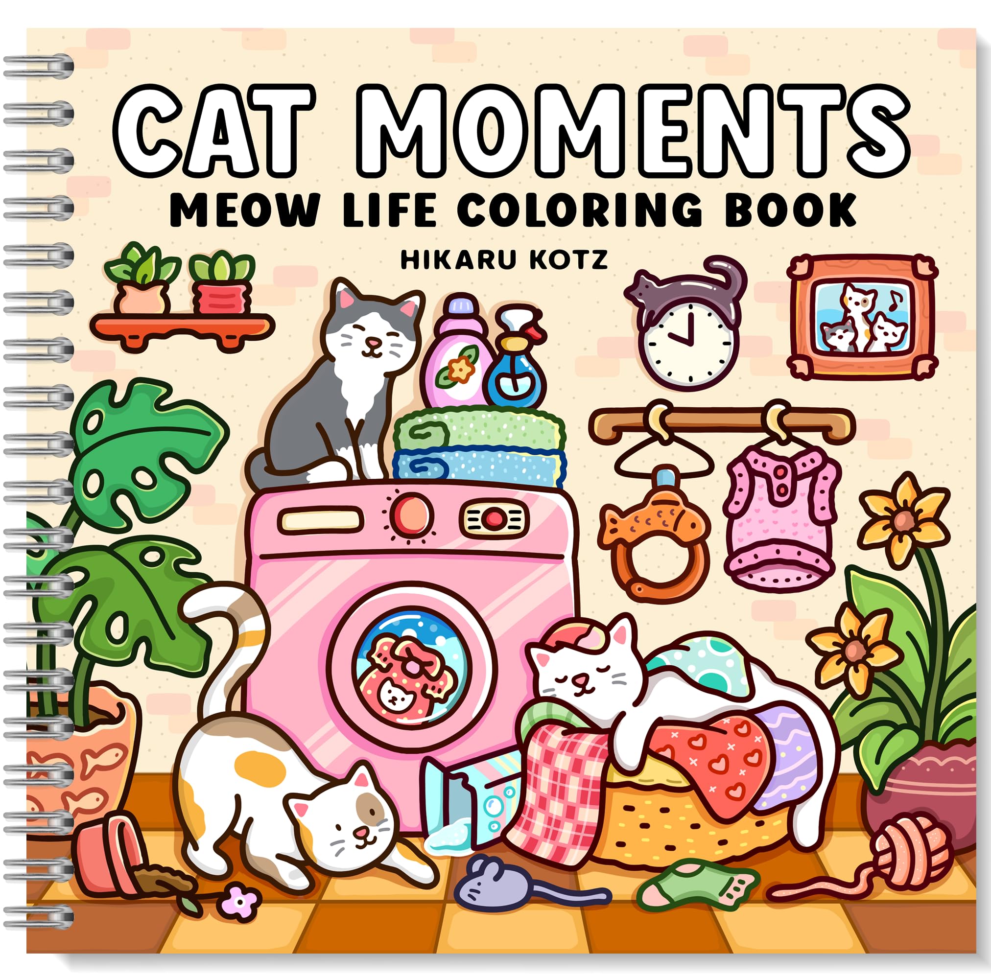 Photo 1 of Cat Moments: Meow Life Coloring Book for Adults and Teens