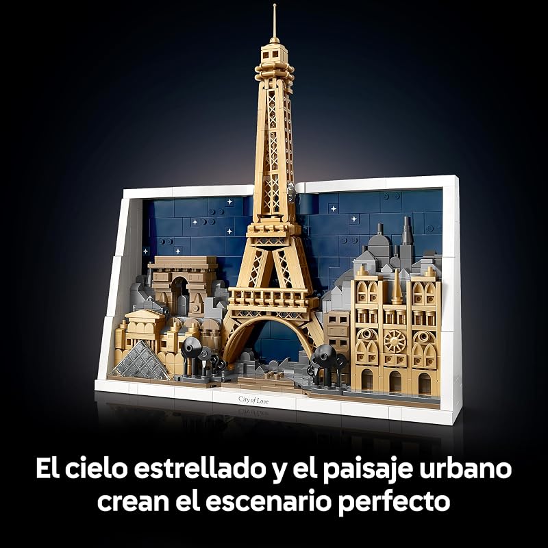 Architecture París: Ciudad del Amor - Maqueta 3D de Miniatura para Adultos - Decoración de Pared para el Hogar con Iconos Parisinos Inc. Torre Eiffel y Notre Dame - Regalo para Viajeros 21064 — foto 5 de 8