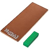 Hutsuls Brown Leather Strop with Compound - Get