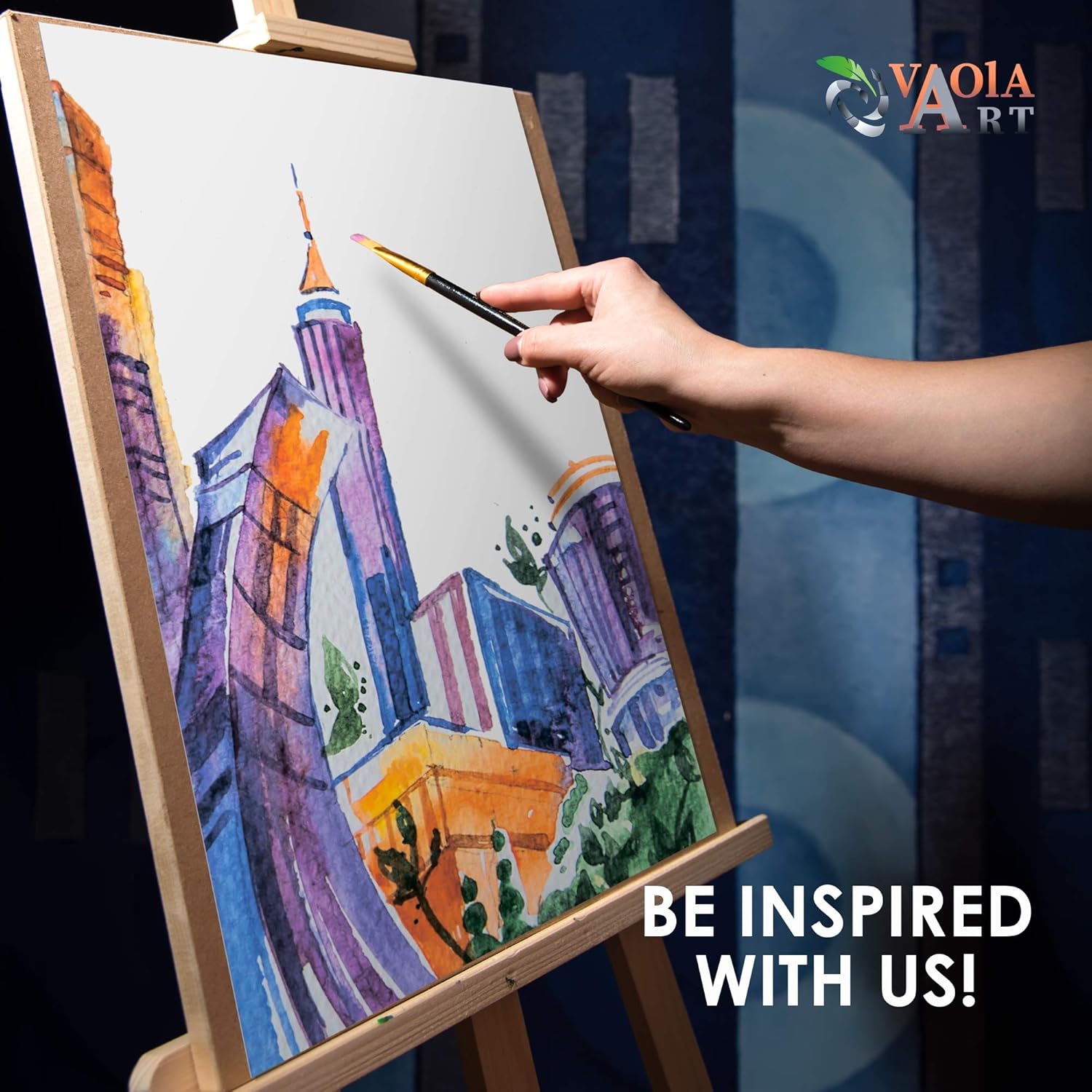 Paint Brushes Set - Acrylic Paint Brush - Watercolor Brushes - Oil Brushes - Artist Brushes - Gouache Brushes - Craft Brushes of 7 Types - Face Body Paint Brushes (Black Handle)