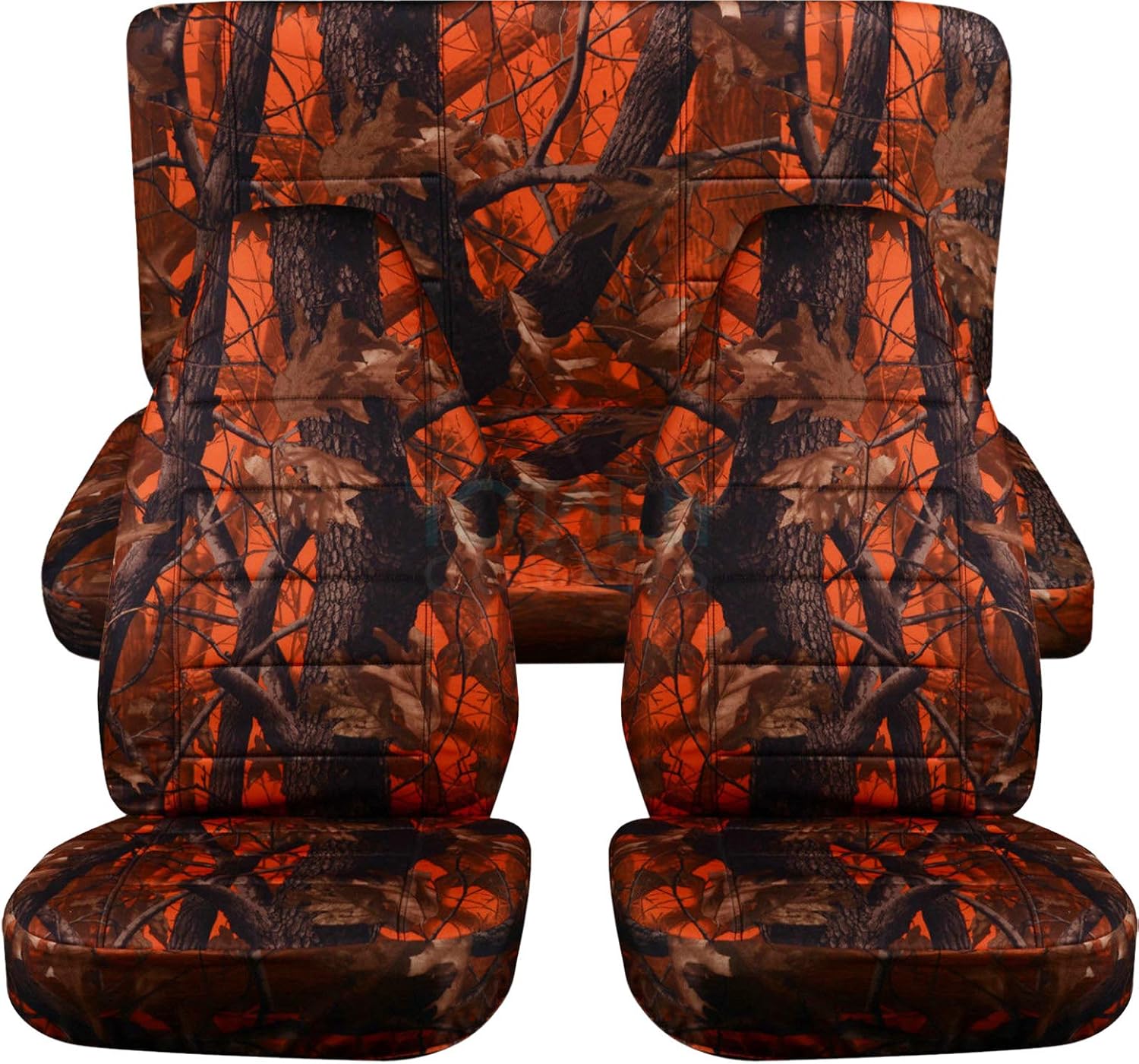 Totally Covers Camouflage Car Seat Covers Orange Tree Camo