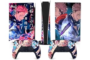 TANOKAY PS5 Console Skin and Controller Skin Set | Anime Sukuna & Yuji Itadori | Matte Finish Vinyl Wrap Sticker Full Decal Skins | Compatible with Sony PlayStation 5 Digital Version