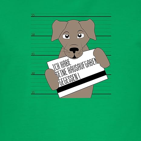 Shirtracer Tiermotive Kind Ich Habe Seine Hausaufgaben Gegessen Hund Kinder Tshirts Und T Shirt Fur Jungen Shirtracer Amazon De Bekleidung