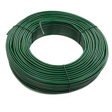 ESTEXO Spanndraht 3,8 mm x 80 m Moosgrün RAL 6005