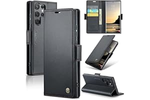 Rerzoiro for Samsung Galaxy S25 Ultra Case, Premium PU Leather Wallet Case Flip Cover with [RFID Blocking][Card Holder][Stand