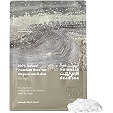 Numeira Dead Sea Magnesium Flake Bath Soak - 100% Pure Unscented Magnesium Chloride Flakes (8.82 oz Pouch)