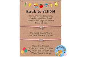 Ithmahco Back To School Bracelet Mommy And Me, First Day Of School Bracelet, Mommy And Me Bracelets, Back To School Bracelet Mommy And Me, Back To School Gifts, First Day Of Kindergarten Gift