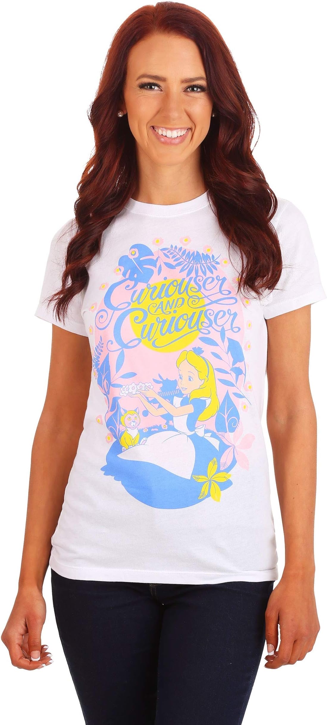 Alice In Wonderland Curiouser And Curiouser Junior T-Shirt 2X