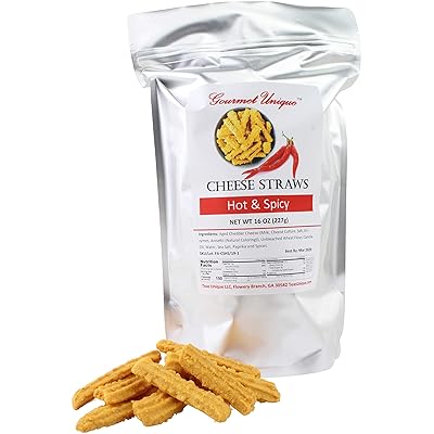 Southern Gourmet Cheese Straws, Hot and Spicy Cheddar, 2 Pounds