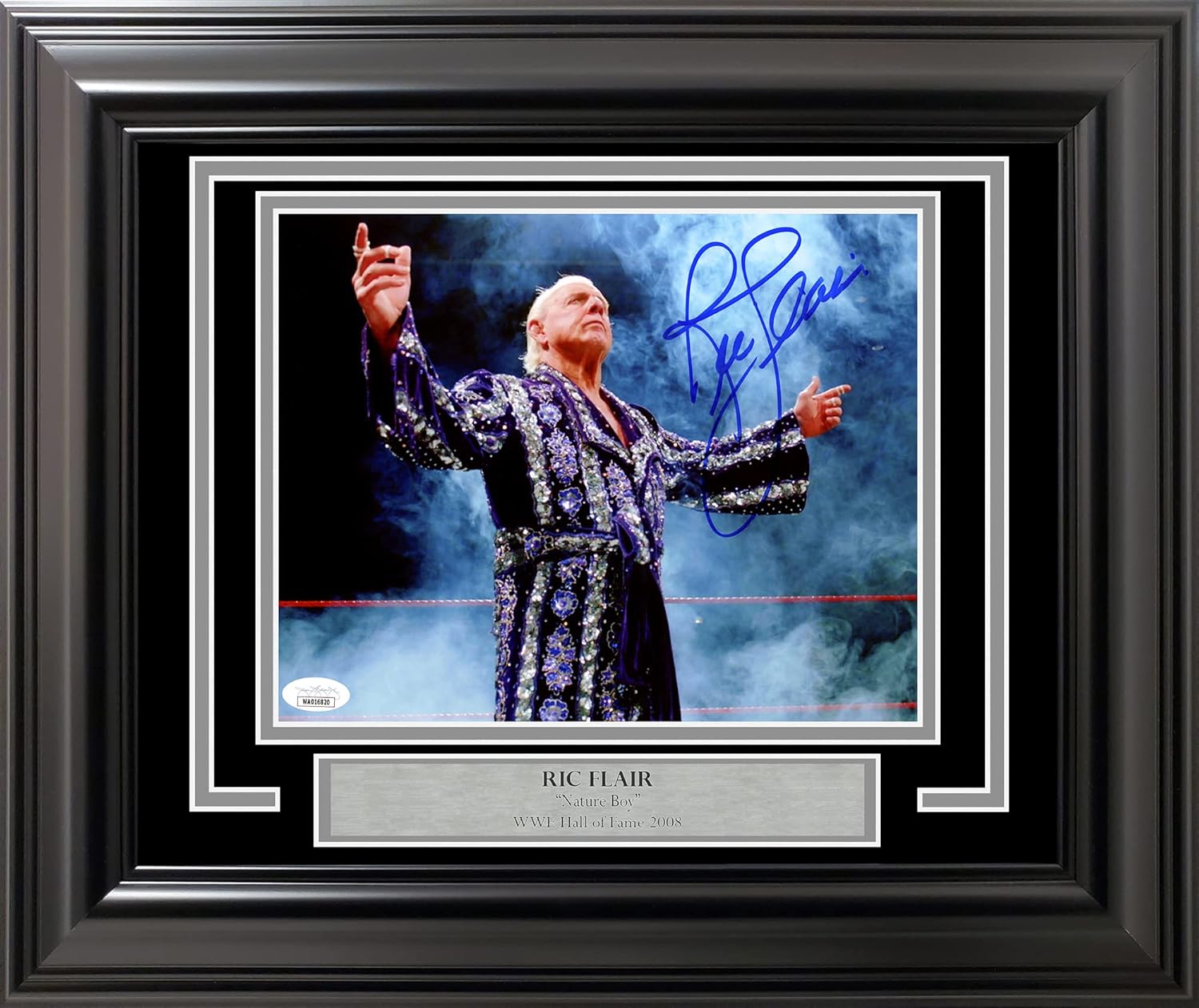 Photographs - Ric Flair Autographed Framed 8x10 Photo JSA Stock #209436