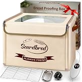 Extra Large Folding Bread Proofing Box, Dough Proofer 66-108&deg;F Temp Control 1-48H Timer, Sourdough Starter Warmer with Metal Rack, Foldable Proofing Basket for Baking Pizza Yogurt Soften Butter Choc