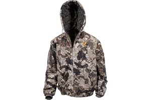 Hot Shot Men’s Insulated Twill Camo Hunting Jacket, Camo with Cotton Shell, for cold weather, bird and deer hunting