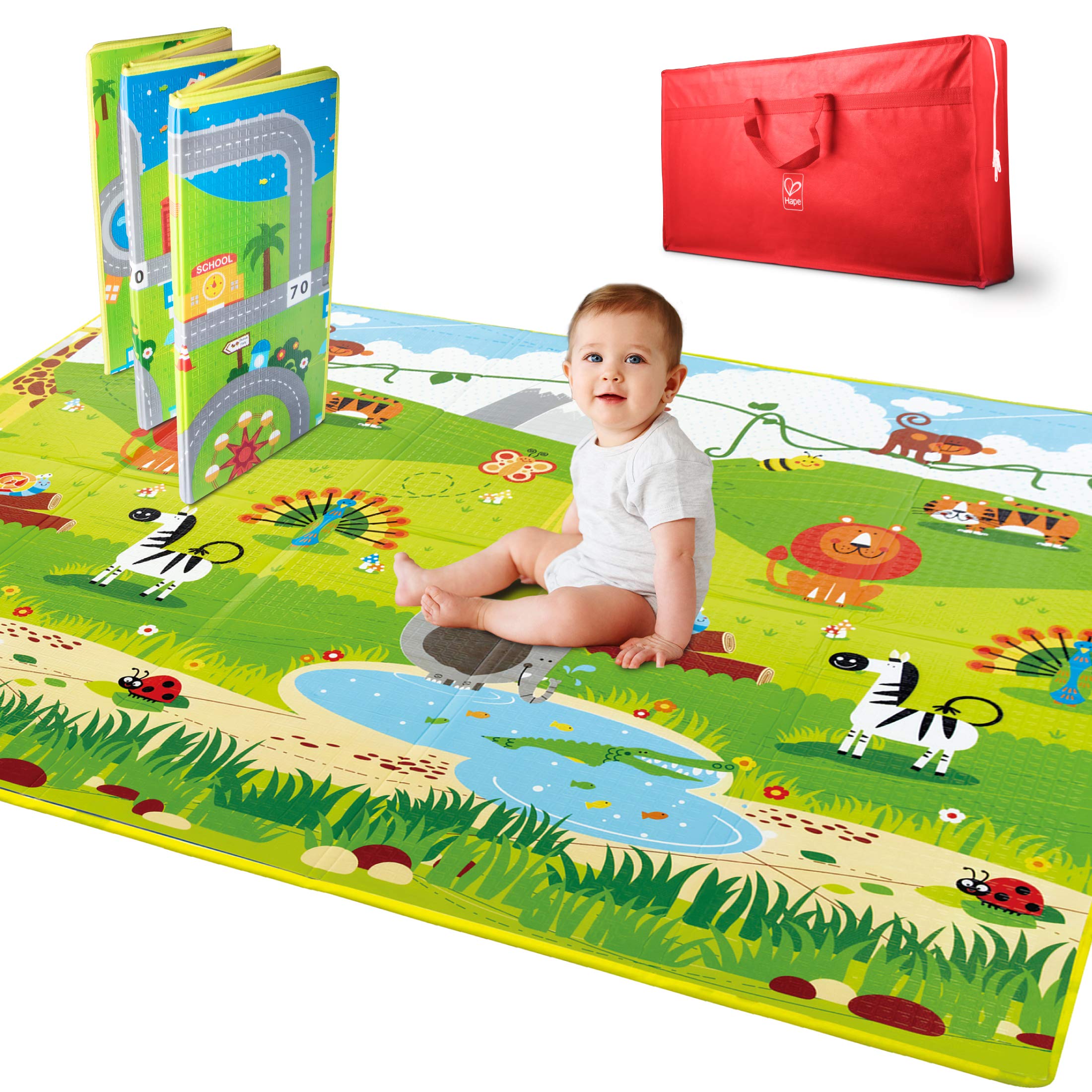 Hape Baby Play Mat 5' x 5' Large Foldable Mat Best Deal & Lowest