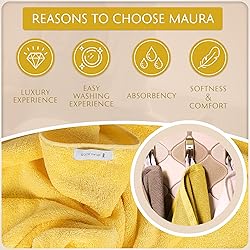 MAURA Basics Turkish Cotton Washcloth Towel Set