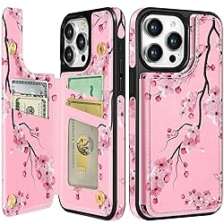 Lotadilo for iPhone 15 Pro Max Wallet Case with