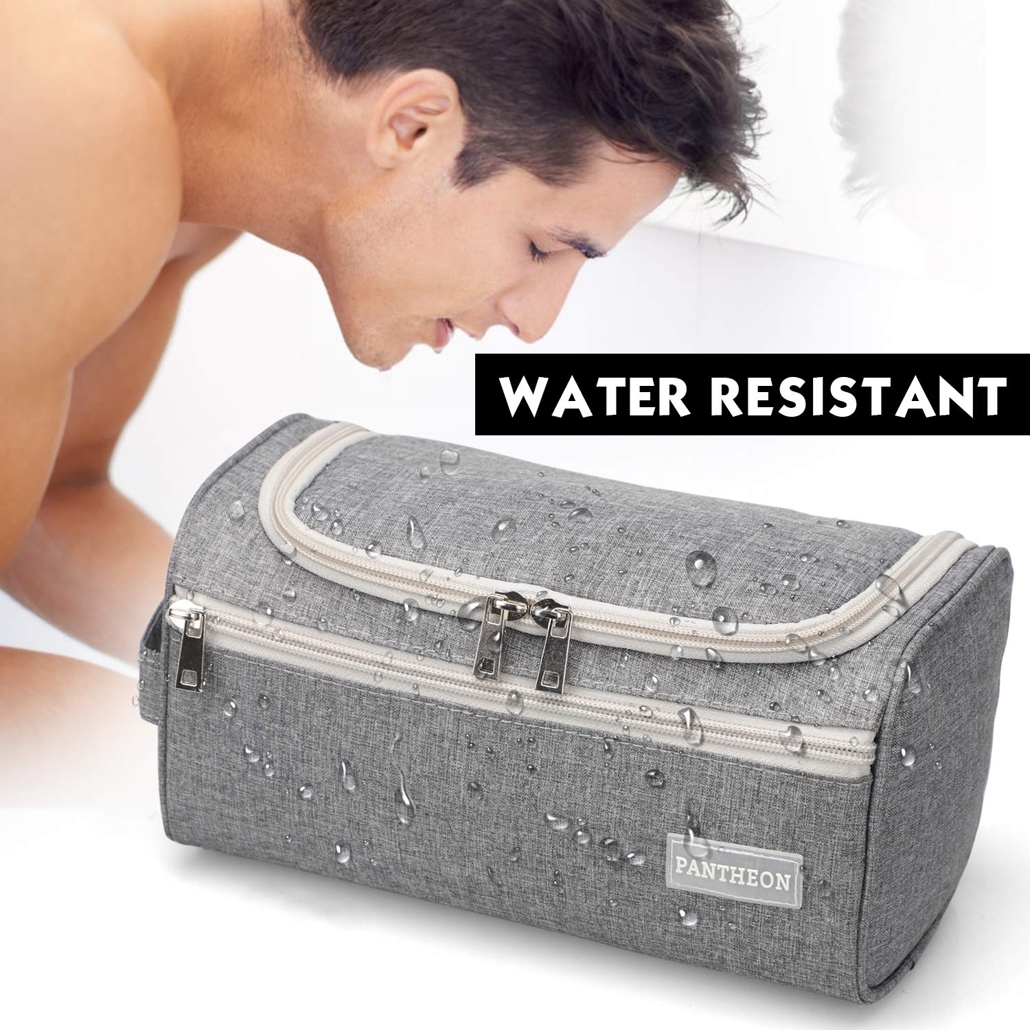 Pantheon Toiletry Organizer Wash Bag Hanging Dopp Kit Travel for Bathroom Shower : Beauty