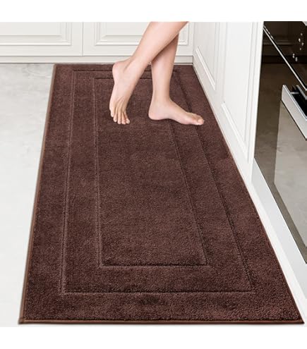 KIMODE Kitchen Runner Rug 20"x70", Non Slip Washable Kitchen Runners, Farmhouse Rugs