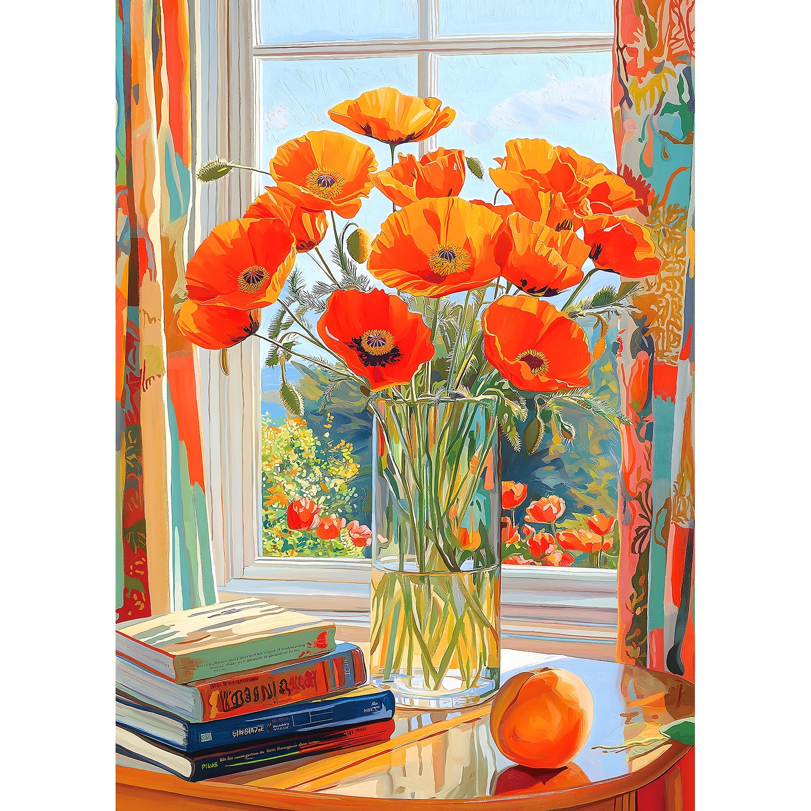 Photo 1 of 1000 Piece Puzzles for Adults Clearance, Beautiful Springtime Flowers Puzzle for Adults, Impossible Challenge Art Jigsaw Puzzles, for Gifts Party Games Family, 27.5X19.7 in Dust-Free Puzzle