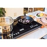 Inducto Dual Induction Cooktop Counter Top Burner, Black
