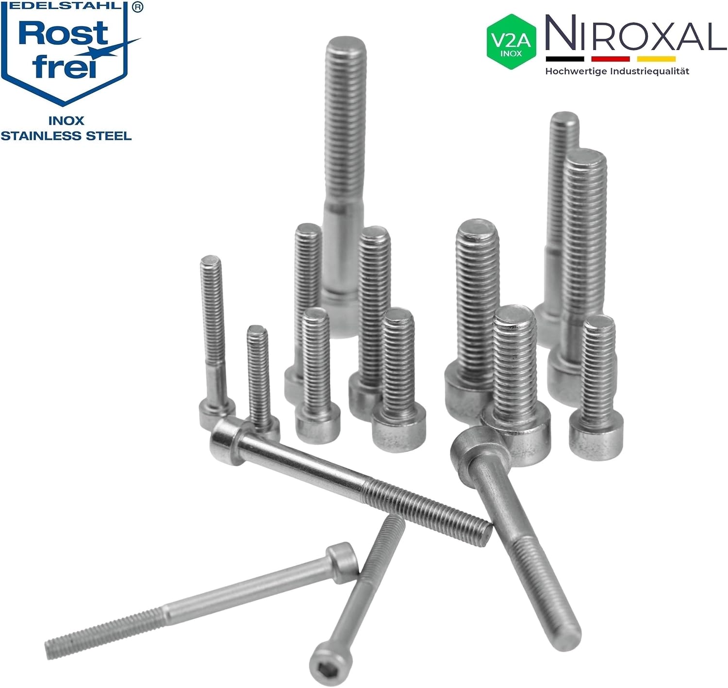 Stainless Steel Socket Head Cap Screws M4 (4 mm) (AISI 304) V2A DIN 912 / ISO 4762, 20 mm Screw Length - Image 4