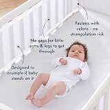 Purflo Breathable Cot Bumper 2pcs White Fits 120x60 140x70 cm view 3