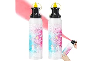 Workkeep Large Gender Reveal Fire Extinguisher Color Blasters: 2 Pcs Pink Blaster Only for Baby Girl with Pink Smoke suitable for Gender Reveal Party (Pink)