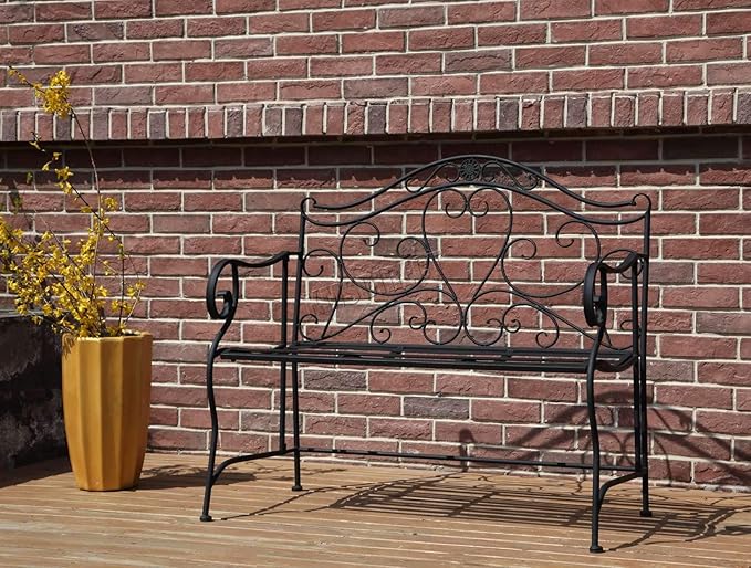 Amazon.de: Westwood MGB02 Gartenbank, 2-Sitzer, Metall, Stahl