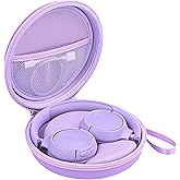 STUKCAZE Headphone Case for JBL Tune 510BT 520BT, Hard Portable Headphone Carrying Case, Over Ear Headphone Storage Protective Case (Purple)