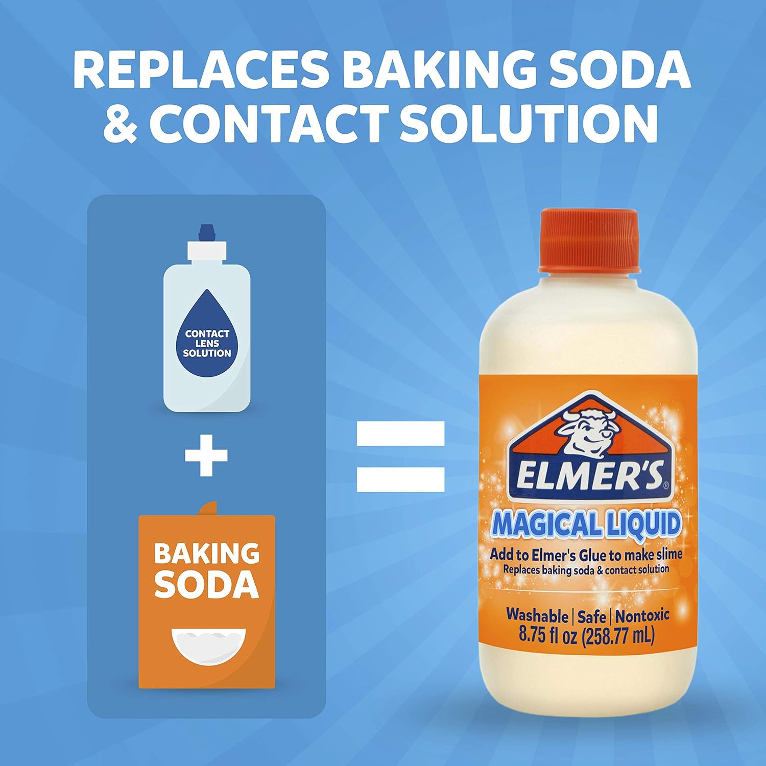 Elmer's Slime Activator | Magical Liquid Slime Activator Solution, (8.75 fl oz): Office Products