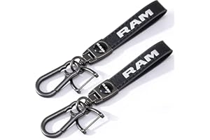 vinlley Leather Car Keychain Set – 2 Pack Zinc Alloy & Leather Key Ring, Stylish Key Fob Accessory for Men & Women