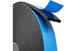 PHYXOLOGY SUPPLY Self Adhesive Camper Mount Foam Tape 3/16in x 1 1/4in x 33ft for Truck Shells, RVs, Cars, Boats and Home. Helps Stop Vibrations, Scratches and Squeaks. Seal Around Air Conditioners, Doors and Windows