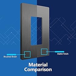 LIDER Brushed Finish Decorator Switch
