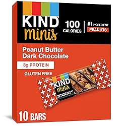 KIND Minis Healthy Snack Bar, Peanut Butter Dark