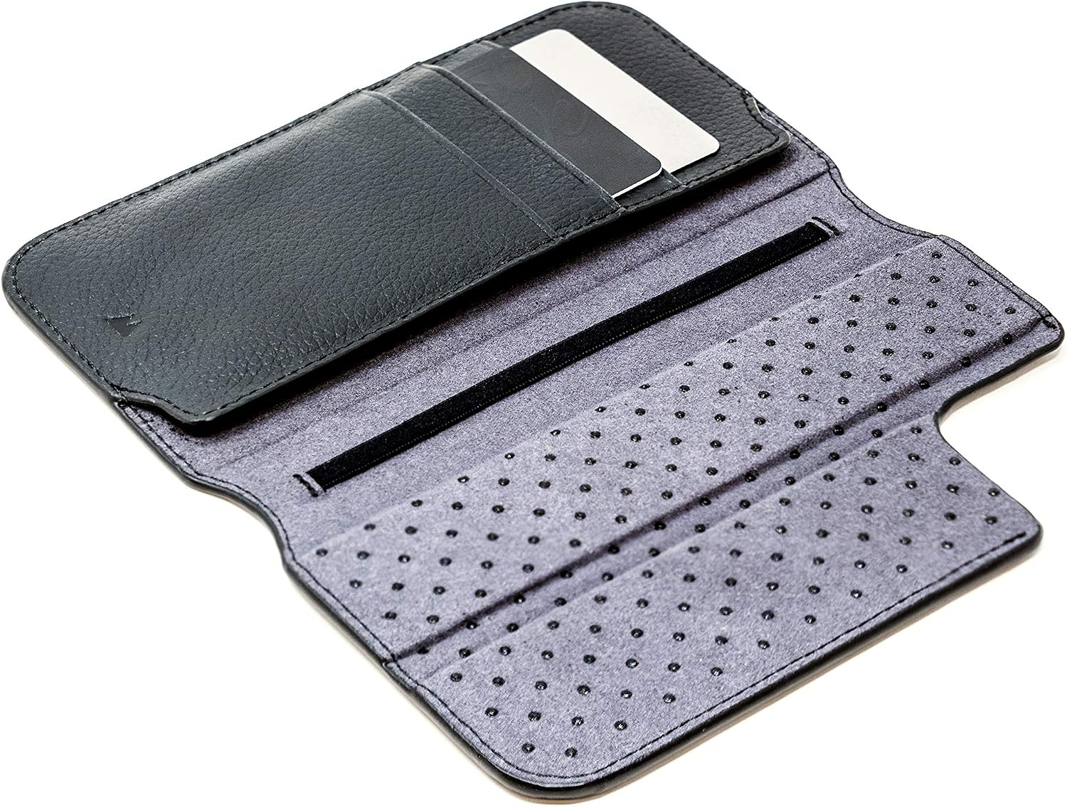 Mous - Flip Wallet for iPhone 11 Pro - Limitless 3.0 Accessory Black Leather