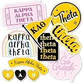 Desert Cactus Kappa Alpha Theta Sorority Sticker Decal (Cute) | Officially Licensed KAT Vinyl for Laptop, Water Bottler, Cars and Scrapbook, Merch