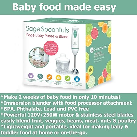sage spoonfuls baby food maker