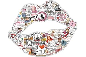 MiStar 62 PCS Smut Stickers, Spicy Smutty Book Stickers, Kindle Stickers, Bookish Stickers, Reading Stickers, Booktok Stickers for Water Bottles, Laptops, Bookish Gifts for Adults Readers