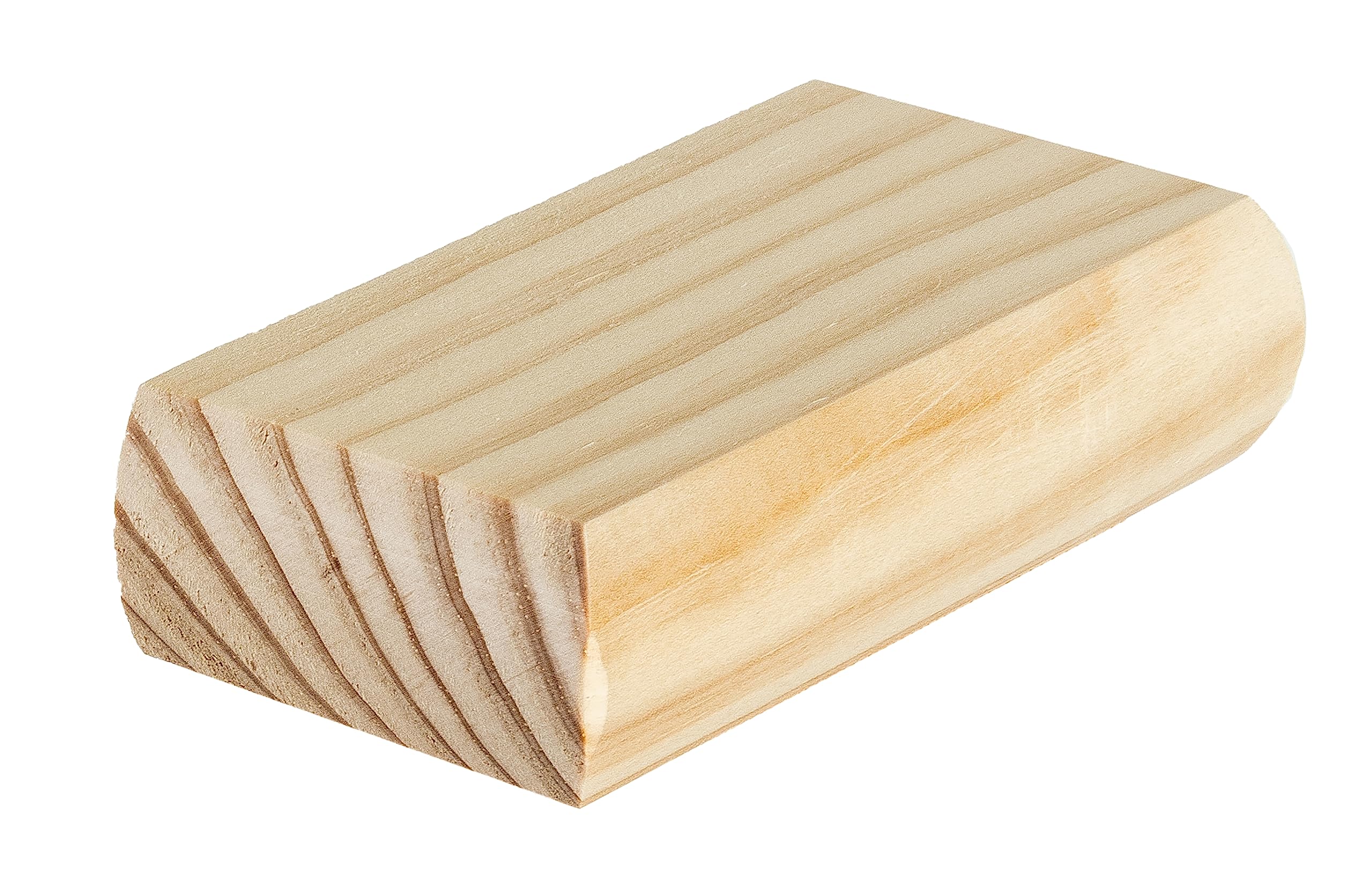 Blueprint Joinery Cambridge Clear Pine Flat Newel Cap, recessed to Suit a 90mm x 90mm Newel (Half) — image 1