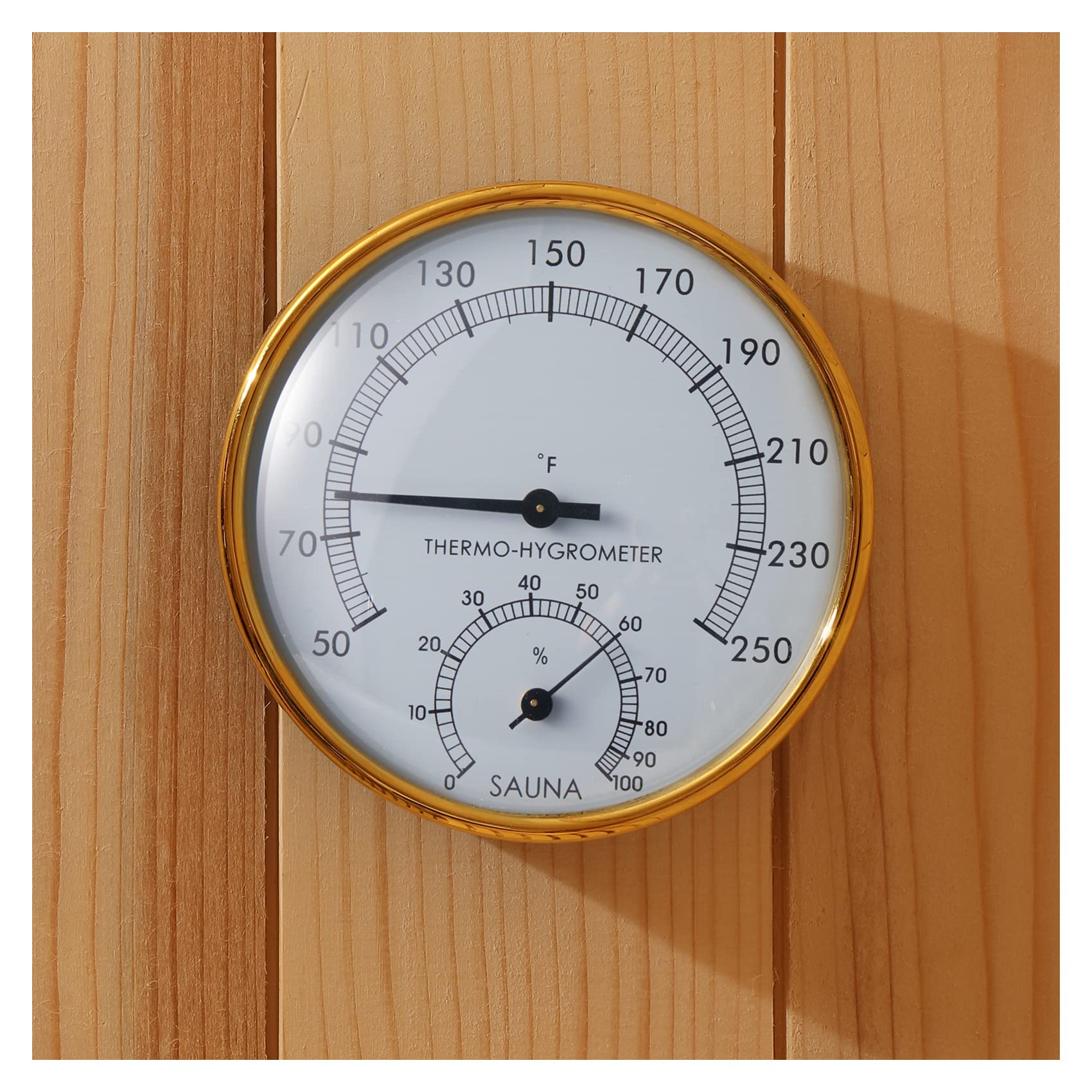 Photo 1 of amocane 2 in 1 Sauna Fahrenheit Thermometer, Sauna Thermometer Hygrometer, Indoor Precise Temperature Humidity Gauge for Saunas, Sauna Accessories for Any Barrel or Infrared or Steam Saunas Room