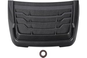 FABATER Hood Scoop Car Hood Vent, Air Intake Grille Inlet Trim Decor Cover, Bonnet Vent Cover Accessory for XLT XLS XL 2015 to 2022 (Carbon Fiber Style)