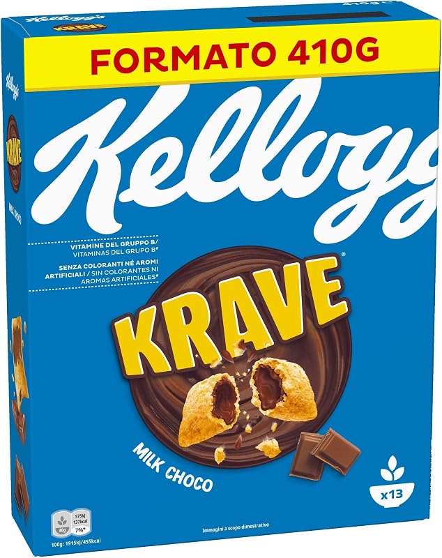 Krave Chocolate con Leche Cereales Rellenos 410g